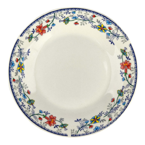 Тарелка фарфоровая десертная 20 см Флорис Коралл