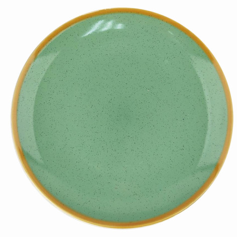 Тарелка керамическая обеденная 26 см Stone green Коралл