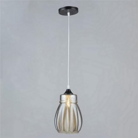 Люстра кухонная 1 плафон 15*22*80 см Е27 60Вт 4м2 плафон стекло черный Baizheng Люстра кухонная 1 плафон 15*22*80 см Е27 60Вт 4м2 плафон стекло черный Baizheng