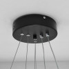 Мини фотография Люстра светодиодная кухонная 2 плафона 45*50 см 114Вт 14250LM 30м2 3 цвета прилож пульт черный Baizheng