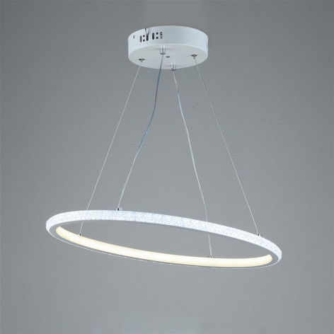 Люстра светодиодная кухонная 54*30*45 см 100Вт 12500 LM 30м2 3 цвета пульт прилож белый Baizheng