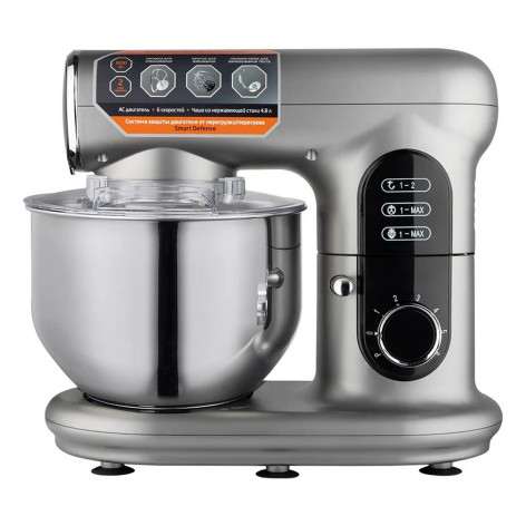 Миксер пластиковый 800 Вт стационарный планетарный 6 скор сталь чаша 4,8 л LE-1720 Leonord Миксер пластиковый 800 Вт стационарный планетарный 6 скор сталь чаша 4,8 л LE-1720 Leonord