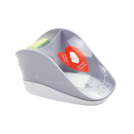 Подставка пластиковая для моющего средства и губки 190х127х102 мм сиреневый maxi Krita Berossi