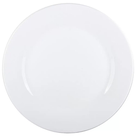 Тарелка фарфоровая обеденная 23 см белый Общепит Коралл