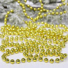 Мини картинка Бусы пластиковые на елку 2,7 м d-6 мм золото Шарик Серпантин