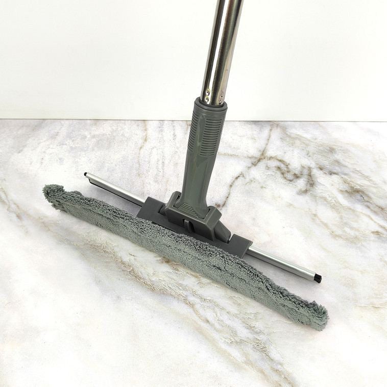 Фото Стекломой пластиковый 31*5*20 см с тряпкой с ручкой Графит Baizheng