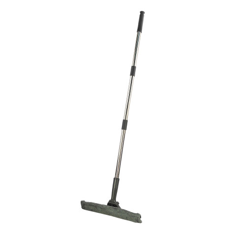 Стекломой пластиковый 31*5*20 см с тряпкой с ручкой Графит Baizheng