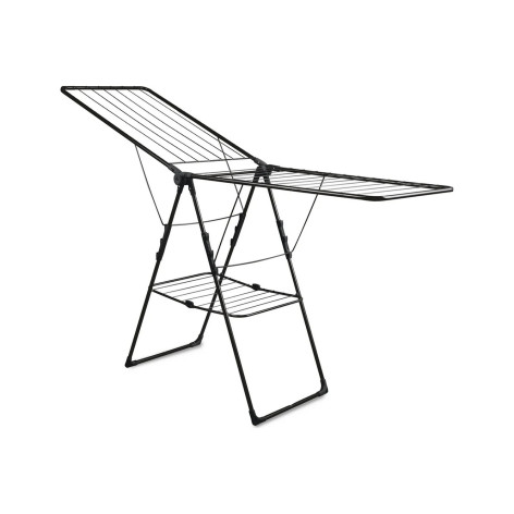 Сушилка металлическая напольная для белья 21 м 1815х515х930 мм черный Nika