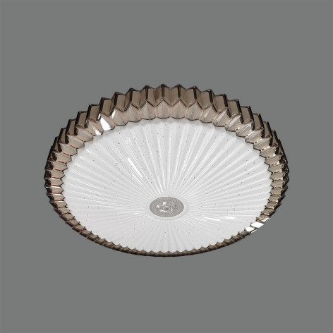 Светильник потолочный светодиодный 40*7см 24Вт 2400Лм 10м2 пульт золото Baizheng