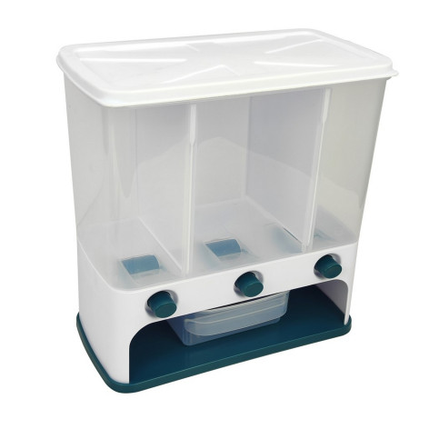 Емкость пластиковая для сыпучих продуктов 29.5х15.5х30.5 см с дозатором 3 деления Baizheng