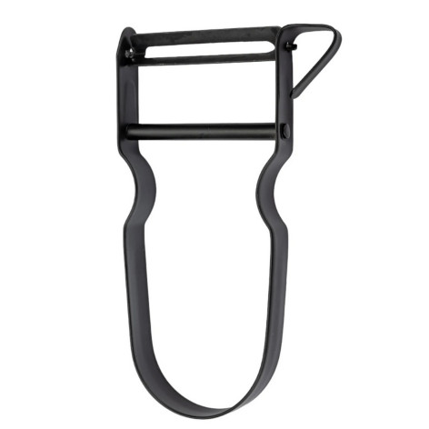 Овощечистка нержавеющая сталь 11х6 см ручка из non-stick горизонт лезв черный Classico Nero Mallony