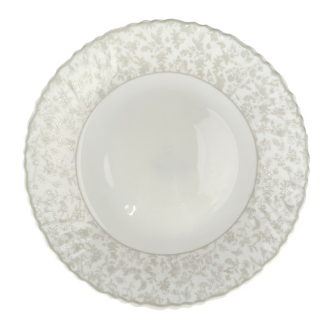 Тарелка стеклокерамическая обеденная 23 см Эскиз розы Мфк
