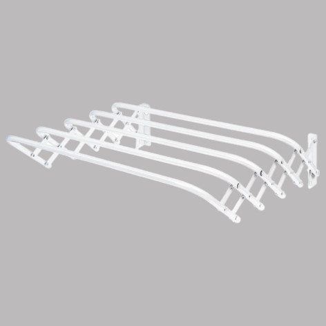 Сушилка металлическая настенная для белья 450х450х185 мм белый Nika