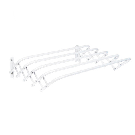 Сушилка металлическая настенная для белья 600х450х185 мм белый Nika