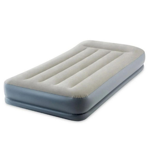 Матрас надувной 191*99*30 см встроенный насос Intex