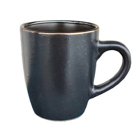 Кружка керамическая 350 мл черный Elite black Коралл