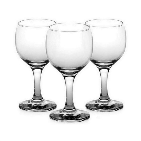 Набор стеклянных бокалов 3 предмета 220 мл для вина Bistro Pasabahce