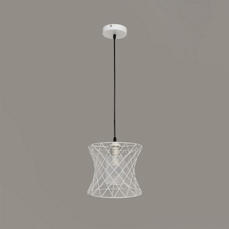 Люстра кухонная 1 плафон 25*80 см Е27 60Вт 4м2 плафон металл белый Baizheng