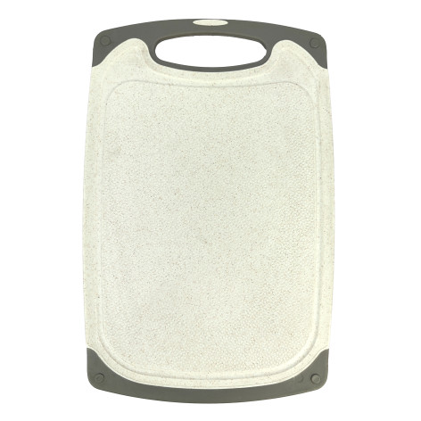 Доска пластиковая разделочная 43х28х0,8 см врезная ручка розово-серый Baizheng