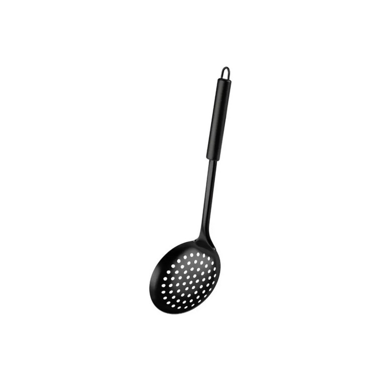Фото Шумовка нержавеющая сталь 34 cм non-stick ручка Classico Nero Mallony
