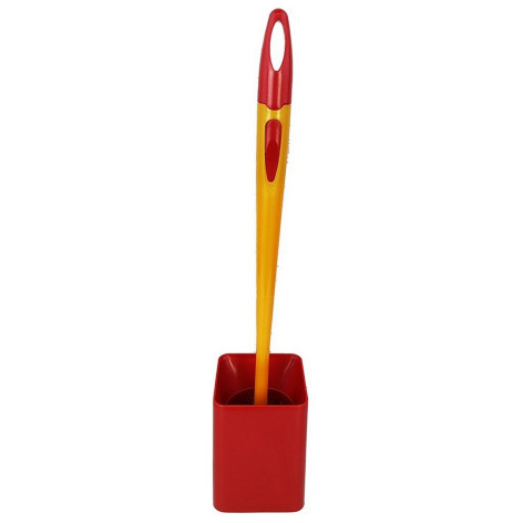 Ерш пластиковый для туалета с подставкой 525*110 мм красный Baizheng