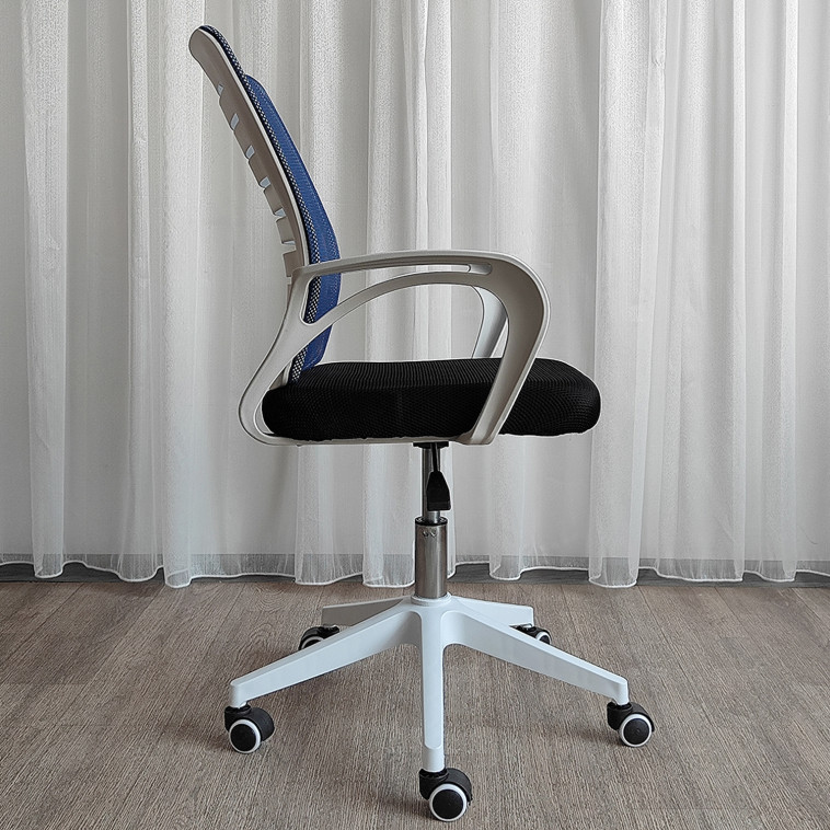 Картинка Кресло офисное 91*62*43 см до 120 кг сетка синий Baizheng