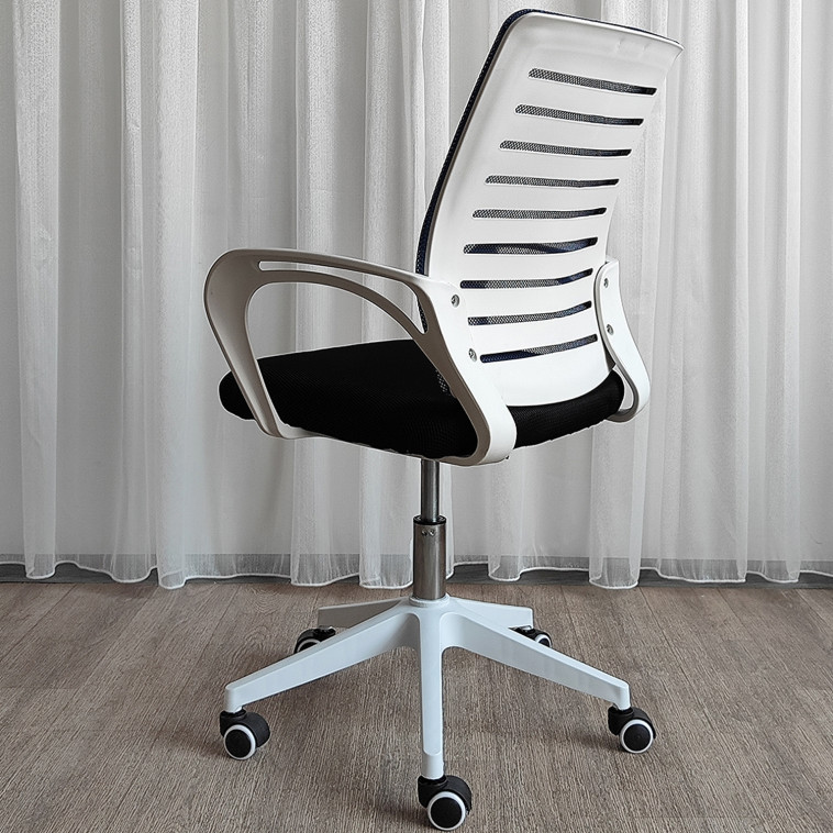 Фотография Кресло офисное 91*62*43 см до 120 кг сетка синий Baizheng