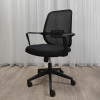 Мини изображение Кресло офисное 96*62*42 см до 120 кг сетка механизм качания черный Baizheng