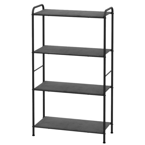 Стеллаж металлический 4-х ярусный 65,5х30х120,5 см графит Валенсия 24W ЗМИ
