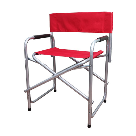 Стул со спинкой туристический складной 54*44*78 см нагрузка 120 кг красный Baizheng