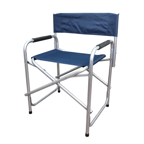 Стул со спинкой туристический складной 54*44*78 см нагрузка 120 кг синий Baizheng