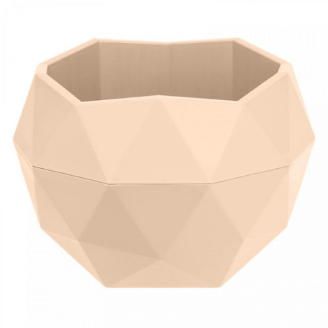 Кашпо пластиковое  2,5 л антрацит Топаз Bmc