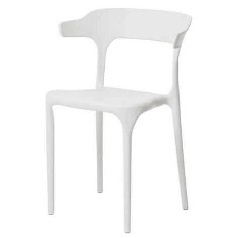 Стул полипропилен 41*42*75 см до 120 кг белый Baizheng