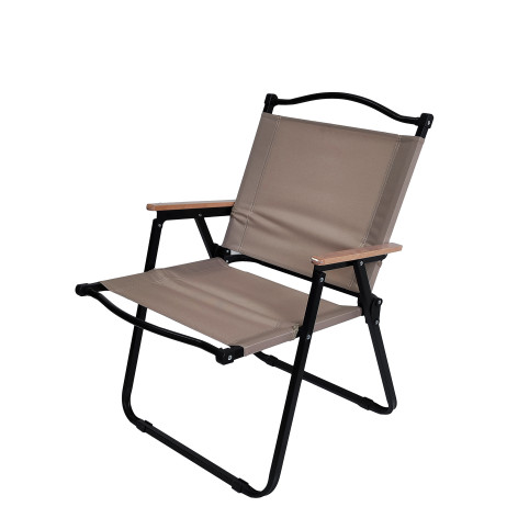 Стул со спинкой туристический складной 550х530х790 мм нагрузка 120 кг бежевый Baizheng