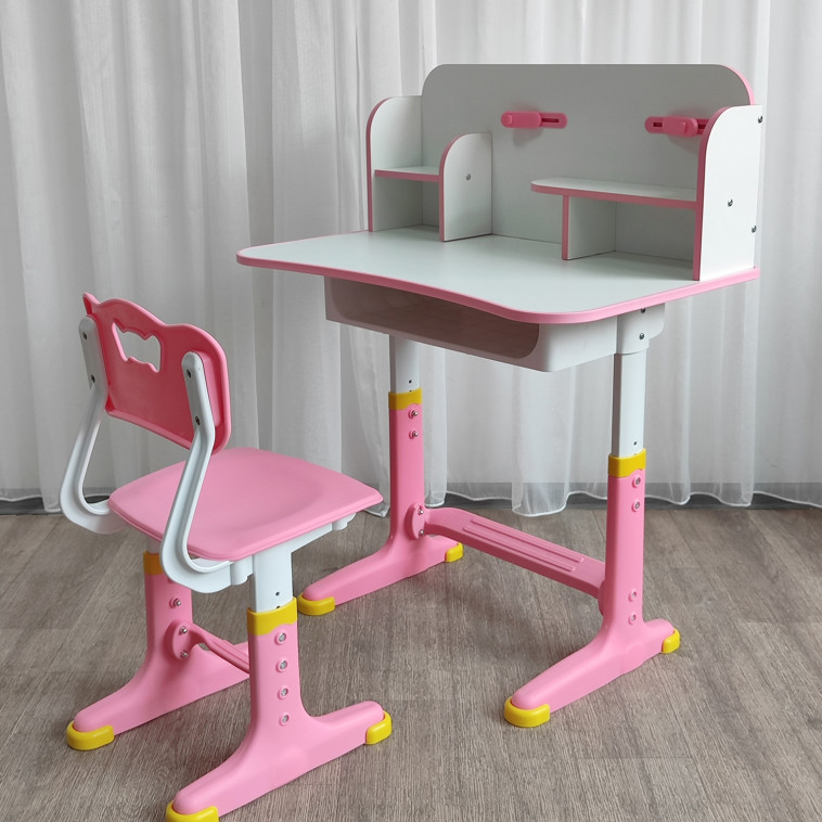 Фото Комплект детский 101*75,5*48,5/69 см стол стульчик розовый Baizheng