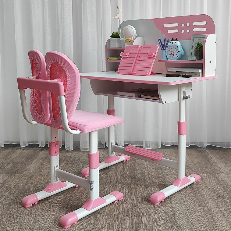 Изображение Комплект детский 105*80*50/84 см стол стульчик розовый Baizheng