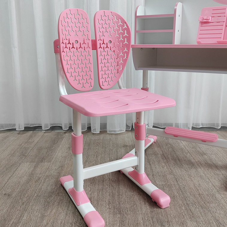 Картинка Комплект детский 105*80*50/84 см стол стульчик розовый Baizheng