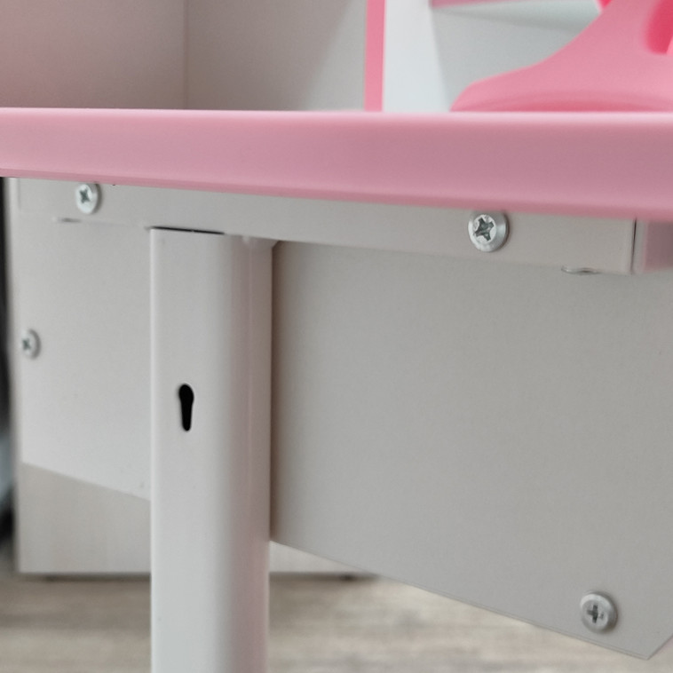 Мини фото №2 Комплект детский 105*80*50/84 см стол стульчик розовый Baizheng