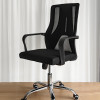 Мини изображение Кресло офисное 100*61*41 см до 150 кг механизм качания полиэстер черный Baizheng