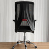 Миниатюра Кресло офисное 100*61*41 см до 150 кг механизм качания полиэстер черный Baizheng