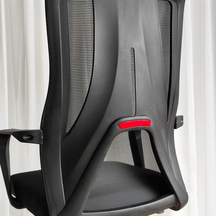 Cнимок Кресло офисное 100*61*41 см до 150 кг механизм качания полиэстер черный Baizheng