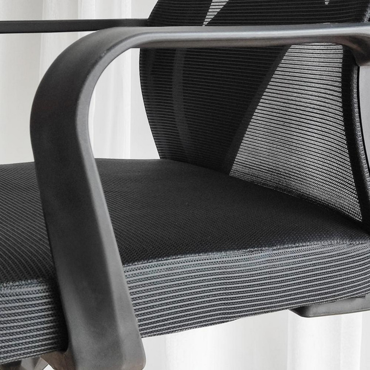 Фото №1 Кресло офисное 100*61*41 см до 150 кг механизм качания полиэстер черный Baizheng