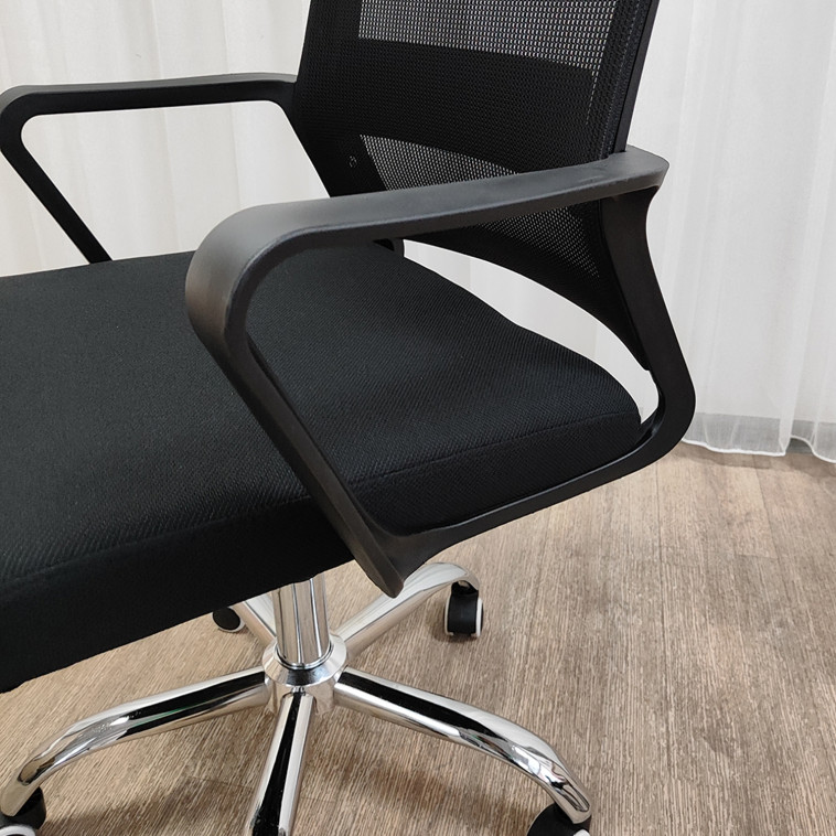 Cнимок Кресло офисное 110*59*43 см до 150 кг механизм качания полиэстер черный Baizheng