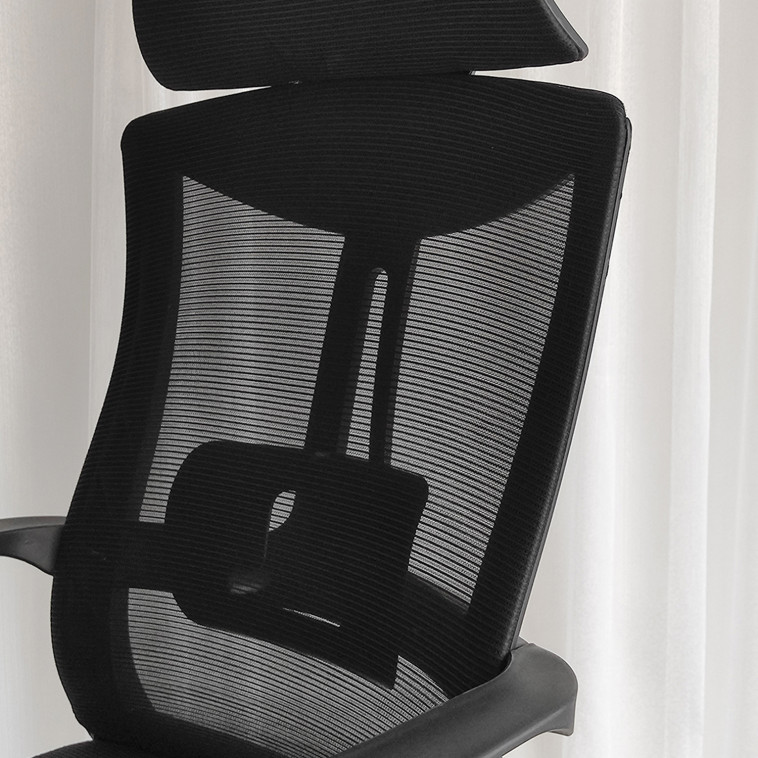 Фото №1 Кресло офисное 110*60*46 см до 150 кг механизм качания полиэстер черный Baizheng