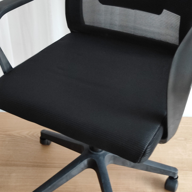 Мини фото №2 Кресло офисное 110*60*46 см до 150 кг механизм качания полиэстер черный Baizheng