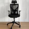 Мини фотография Кресло офисное 119*63*43 см до 150 кг механизм качания полиэстер черный Baizheng