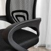 Миниатюра Кресло офисное 76*60*40 см до 120 кг сетка механизм качания черный Baizheng