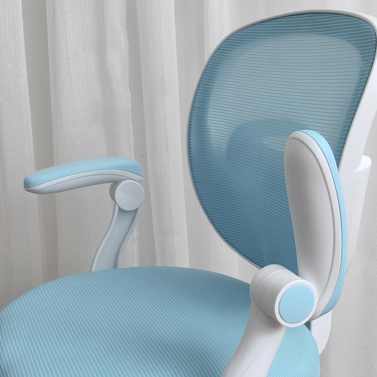 Фотография Стул металлический детский 88*51*42 см мягкое сиденье подставка для ног голубой Baizheng