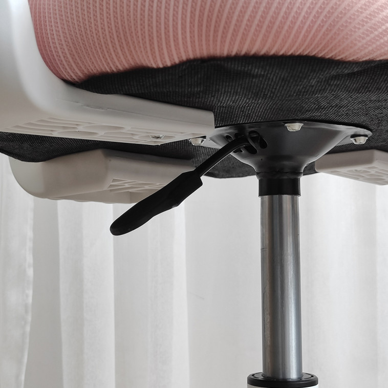 Cнимок Стул металлический детский 88*51*42 см мягкое сиденье подставка для ног розовый Baizheng