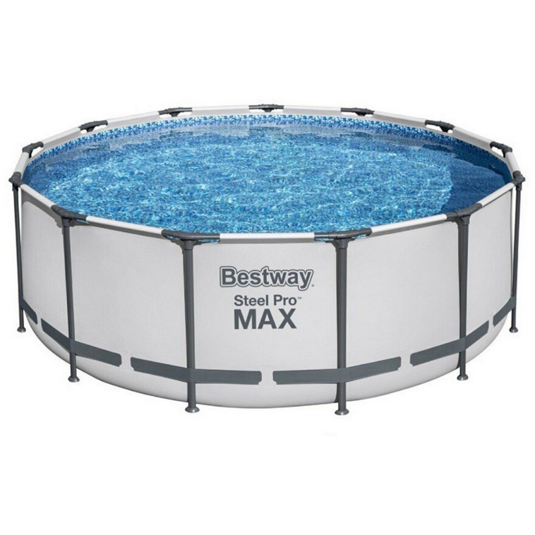 Бассейн каркасный 396*122 см 12690 л фильтр-насос лестница тент BestWay